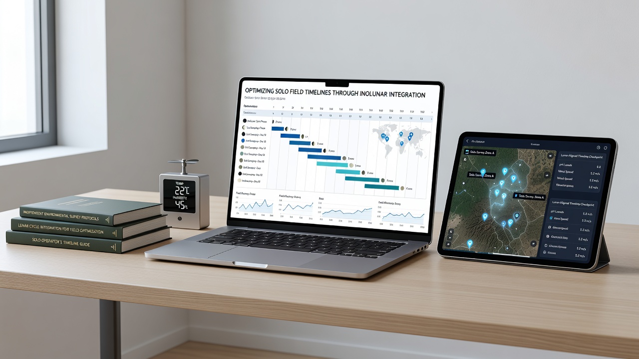 Data visualization of Inolunar timeline optimization for environmental surveys
